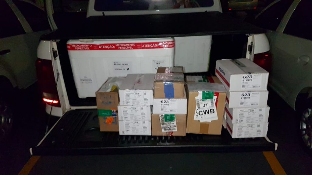 Nova remessa de doses da vacina contra a Covid-19 chega à 10ª Regional de Saúde de Cascavel