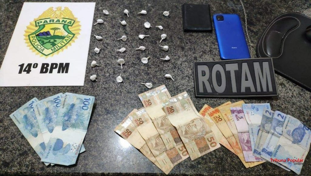 ROTAM prende duas pessoas por tráfico de drogas no centro de São Miguel do Iguaçu