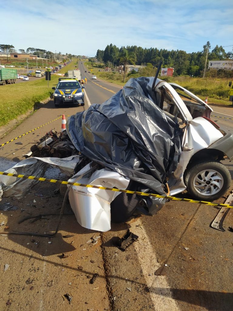Colisão frontal com óbito é registrada na BR-277