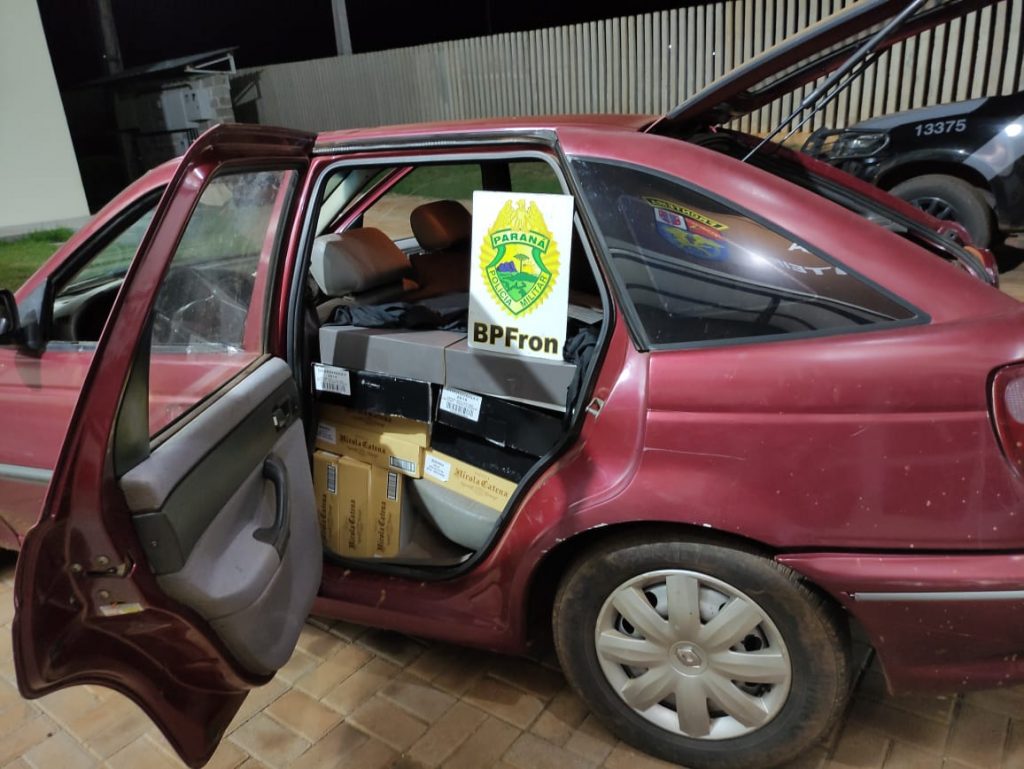BPFron apreende 50 caixas de vinho em Capitão Leônidas Marquês