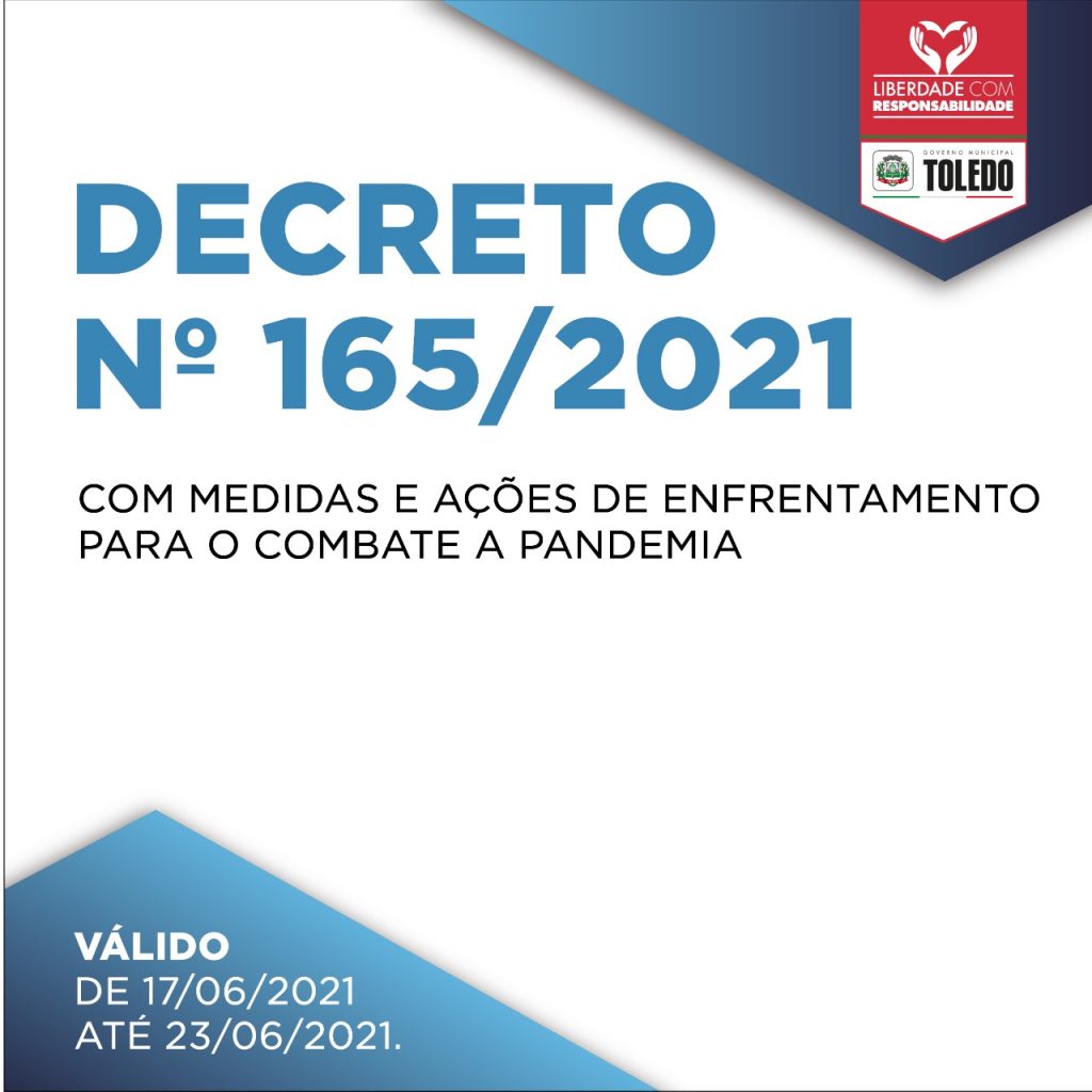 Novo decreto em Toledo permite funcionamento de comércios e restaurantes também no domingo; Confira