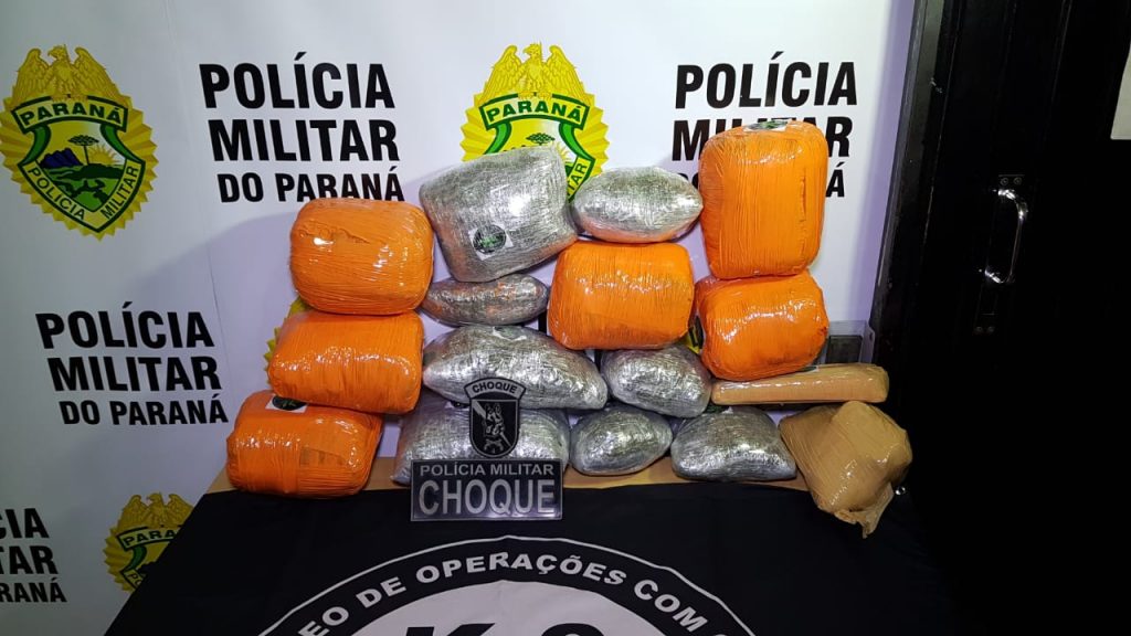 Ação conjunta entre policiais civis e militares resulta em apreensão 8 kg de skank; adolescente foi apreendida