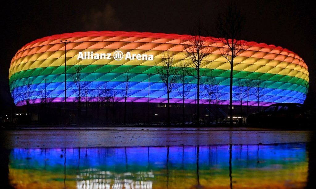 Eurocopa: Uefa rejeita pedido de ‘luzes do arco-íris’ em Munique