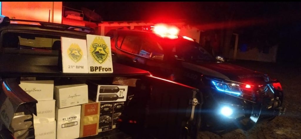 BPFron apreende 30 caixas de vinho em Flor da Serra do Sul