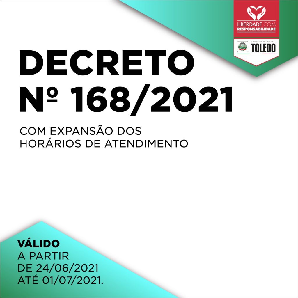 Novo decreto amplia horário das atividades comerciais em Toledo