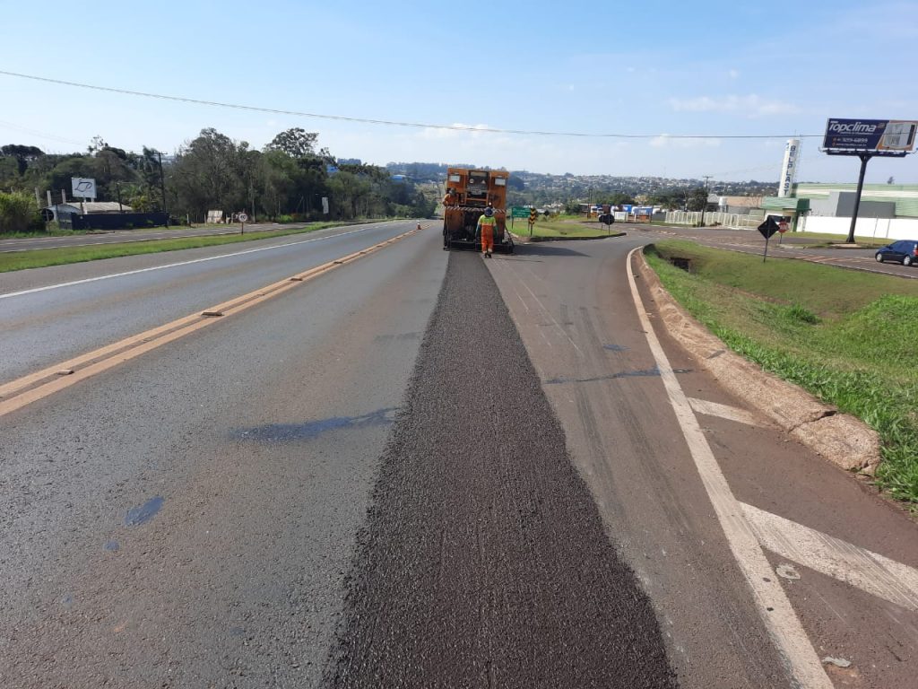Obra de conservação do pavimento será realizada na BR-277, em Cascavel