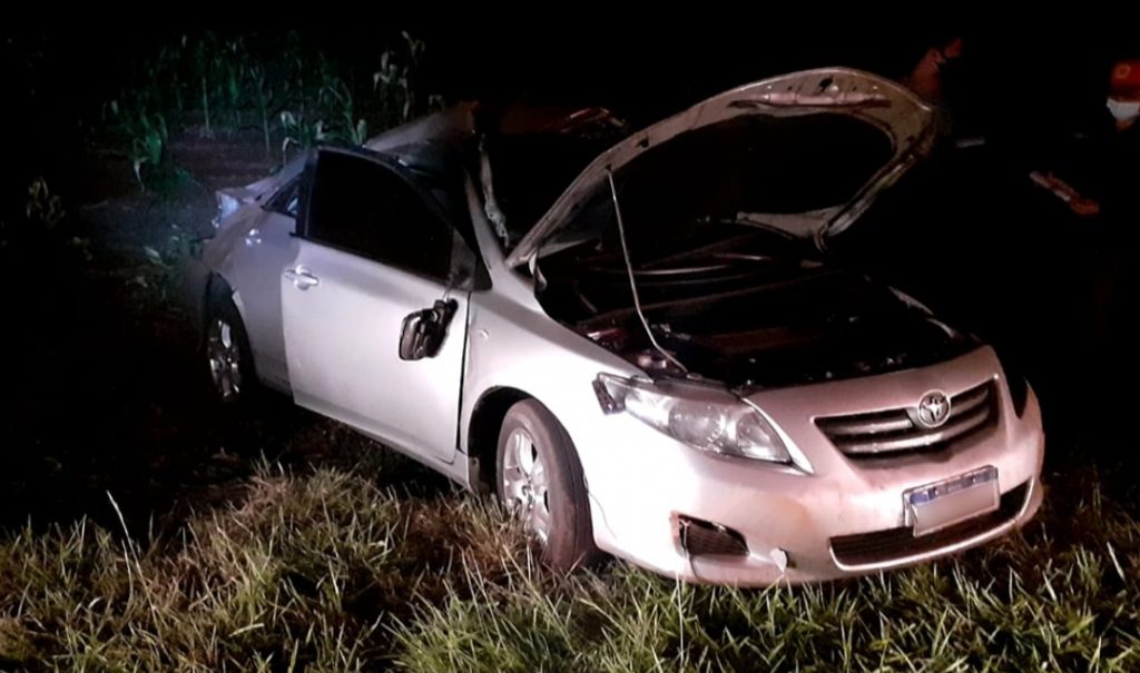 Homem morre em capotamento de carro na PR-537 em Bela Vista do Paraíso