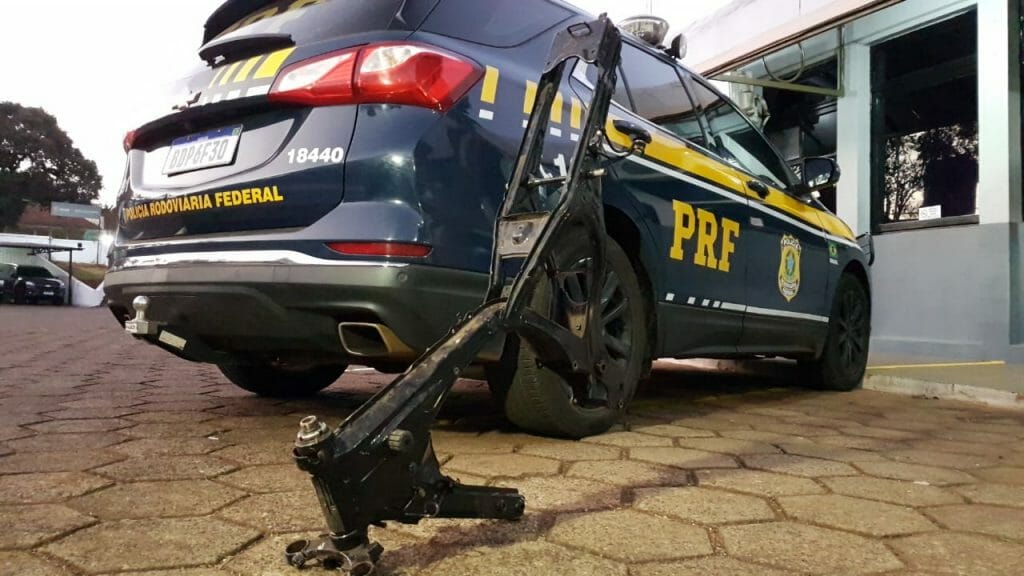 Chassi de moto é localizado e apreendido pela PRF às margens da BR-369