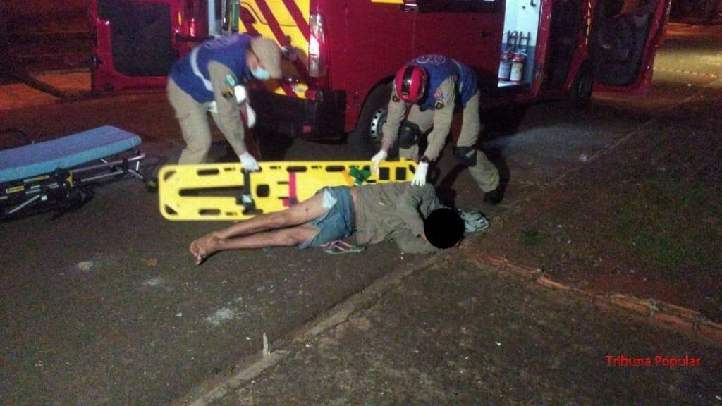 Homem é atingido por disparo de arma fogo durante a madrugada na Vila São Sebastião, em Foz