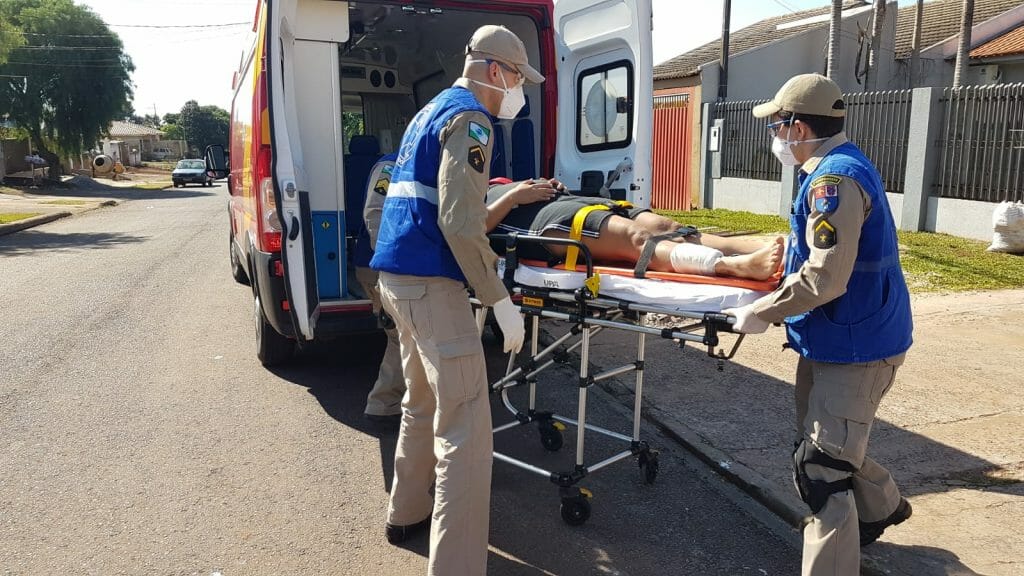 Gestante de 27 anos sofre queda, se fere e Corpo de Bombeiros é acionado