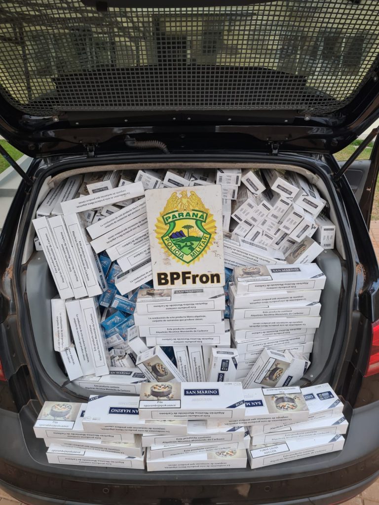BPFron apreende cigarros contrabandeados em Realeza