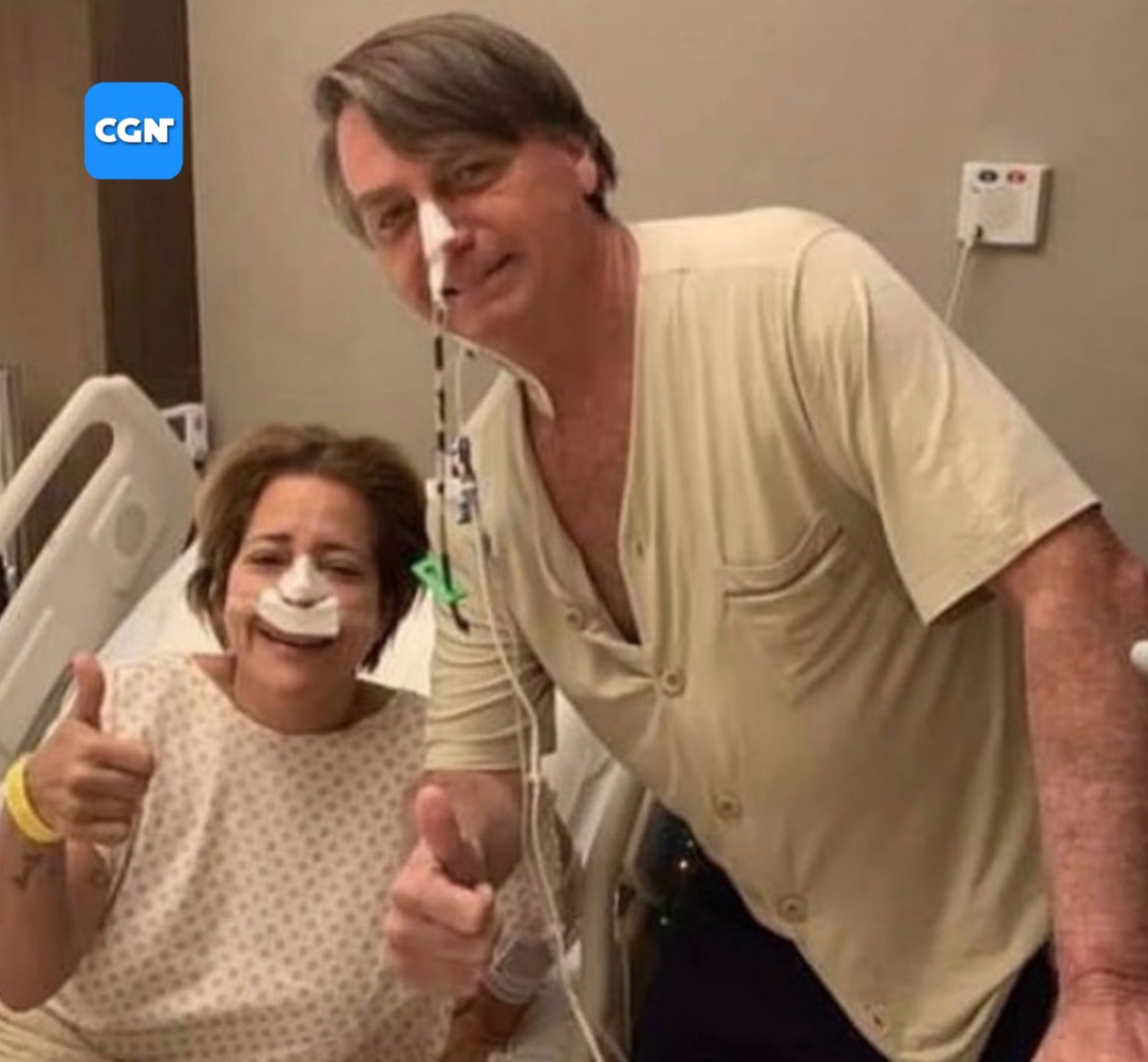 Bolsonaro tira foto com paciente no hospital onde está internado