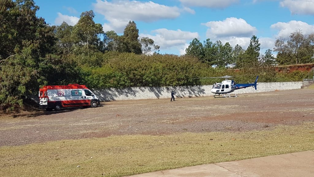 Idoso de 70 anos é aerotransportado pelo Consamu de Nova Aurora a Cascavel