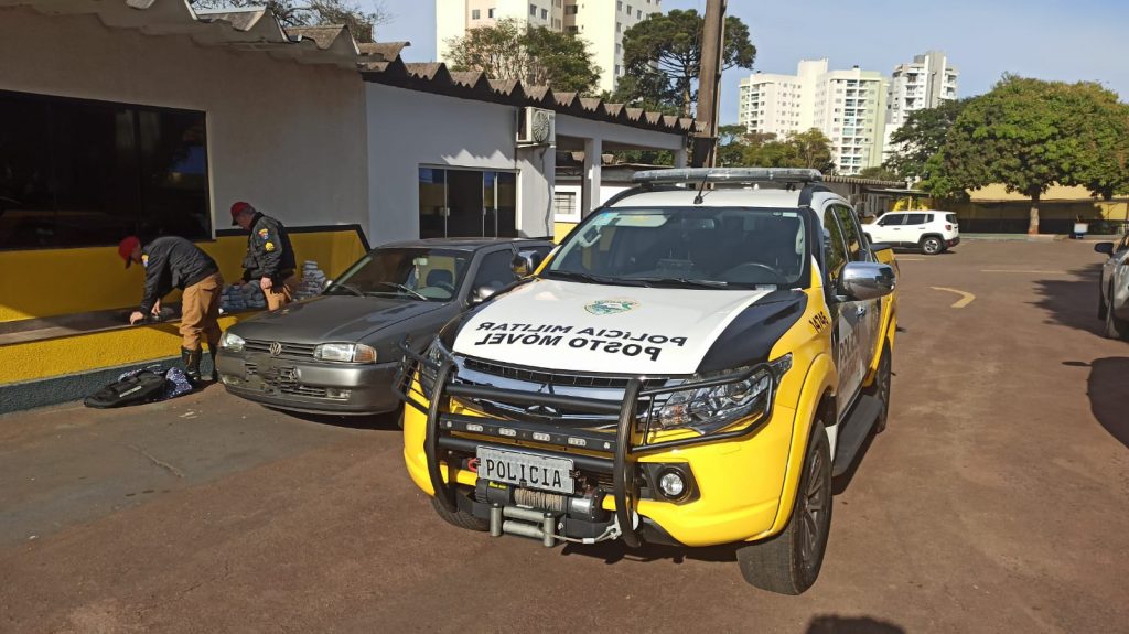 PRE apreende carro que levava carga de medicamentos e anabolizantes em Assis Chateaubriand