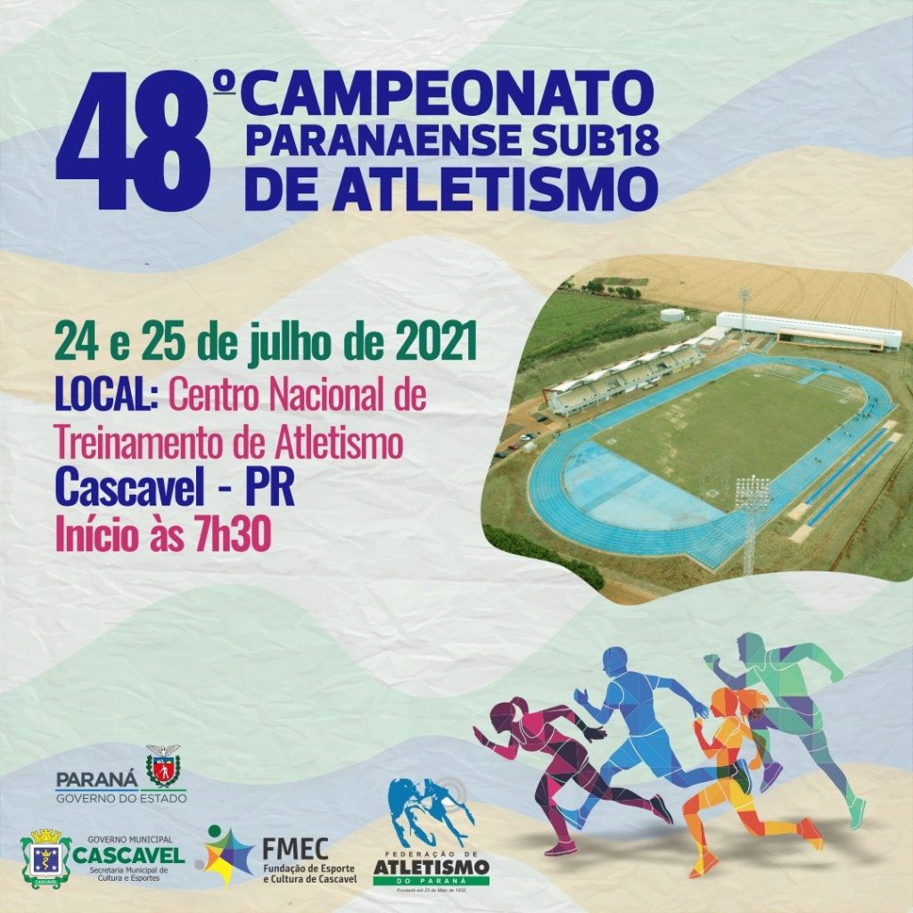 Cascavel recebe atletas para o 48º Campeonato Paranaense de Atletismo