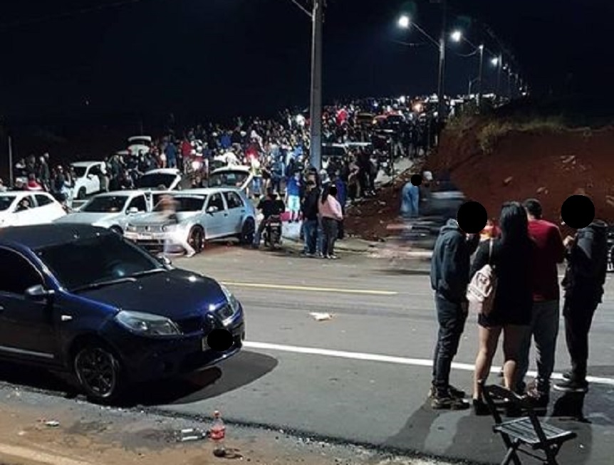 Equipes de fiscalização constatam grande aglomeração de pessoas em ‘bobódromo’; veja imagens da mobilização policial