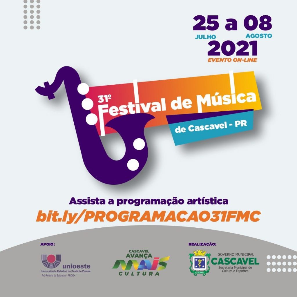 Festival de Música de Cascavel tem mais de dois mil alunos em 34 oficinas