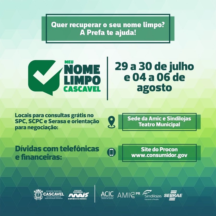 Semdec alerta que campanha Meu nome limpo não entra em contato com devedores