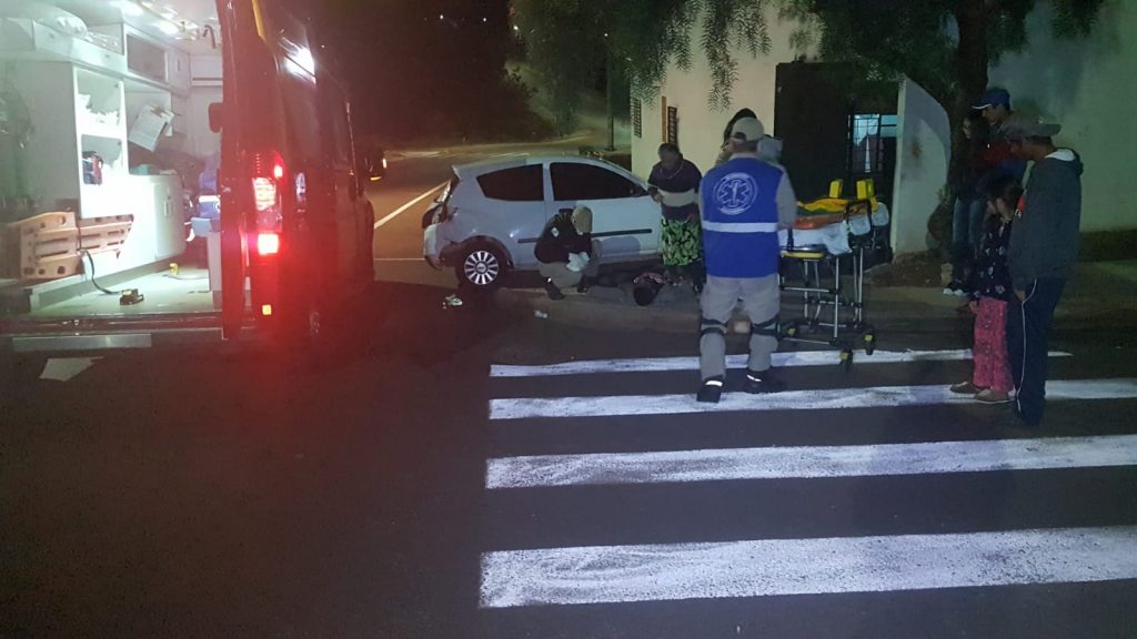 Colisão de trânsito na Rua Leonardo da Vinci deixa jovem de 23 anos ferido