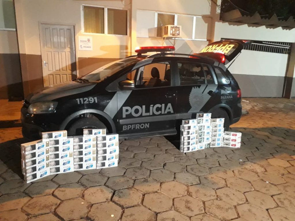 BPFron apreende cigarros contrabandeados durante abordagem a ônibus em São Miguel