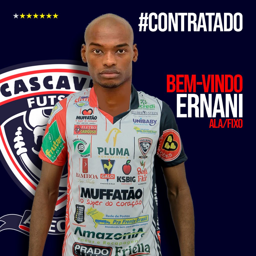 Cascavel Futsal anuncia oficialmente Ernani como novo reforço