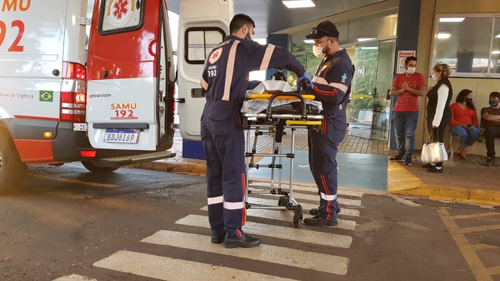 Criança de sete aos é atropelada em Boa Vista da Aparecida e levada ao HUOP