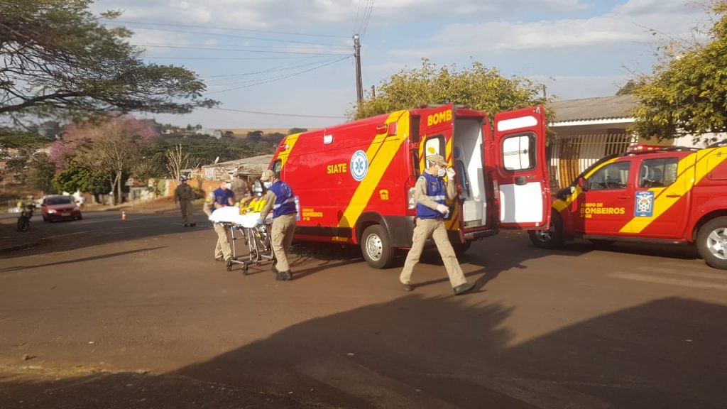 Homem é atropelado por moto no Jardim Colmeia e Corpo de Bombeiros é mobilizado