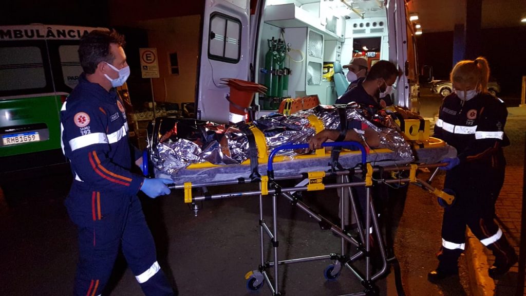 Acidente em Guaraniaçu: Homem com ferimentos moderados dá entrada no Hospital Universitário
