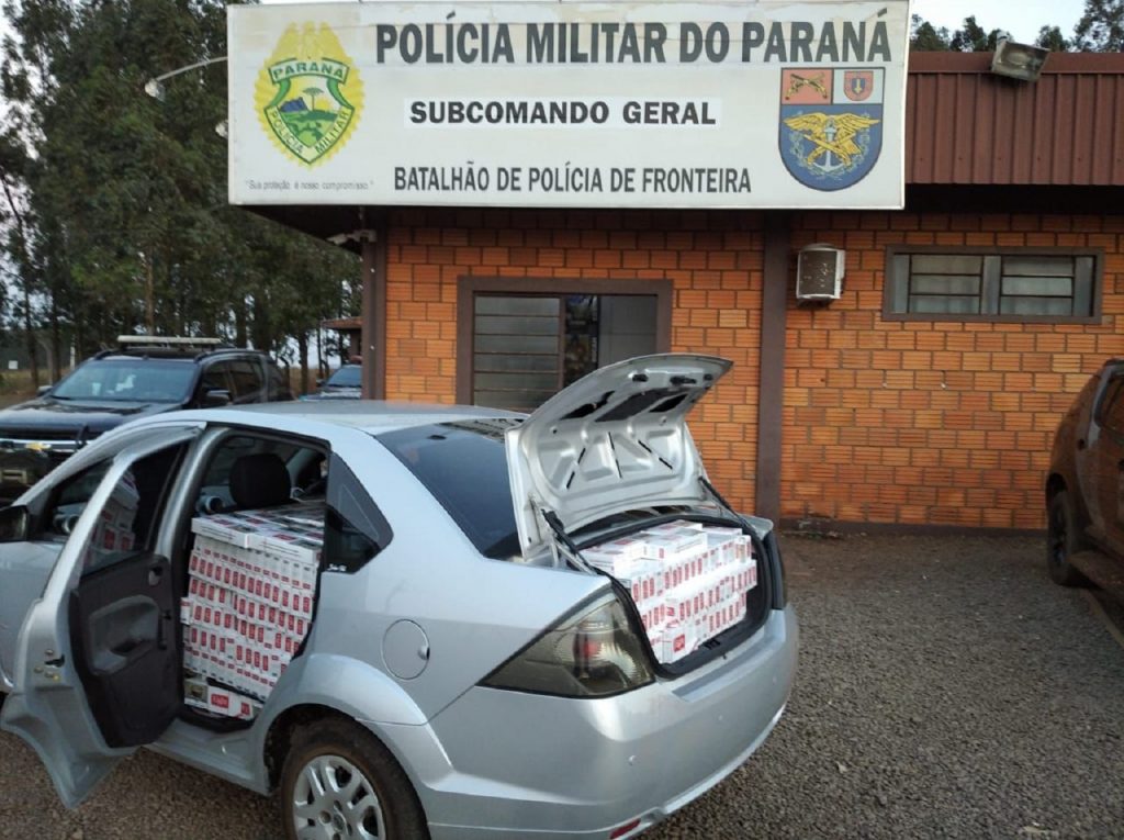 BPFron apreende cigarros contrabandeados em Marechal Cândido Rondon