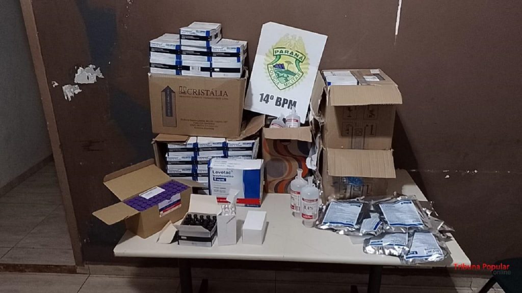 PM de Foz recupera medicamentos roubados, que seriam devolvidos ao HUOP de Cascavel