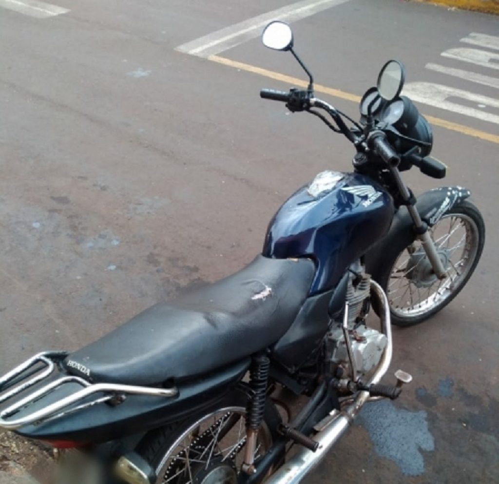 Polícia Militar de Toledo recupera motocicleta furtada