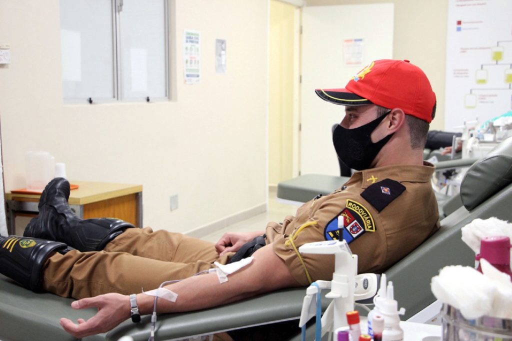 Para comemorar aniversário da PM, Batalhão de Polícia Rodoviária promove doação de sangue
