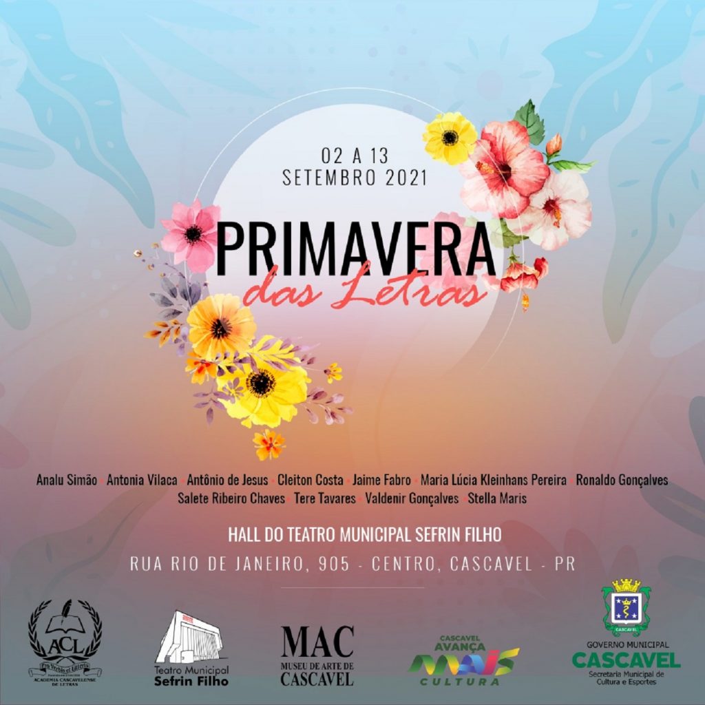 Exposição no Hall do Teatro Municipal traz a primavera para os cascavelenses