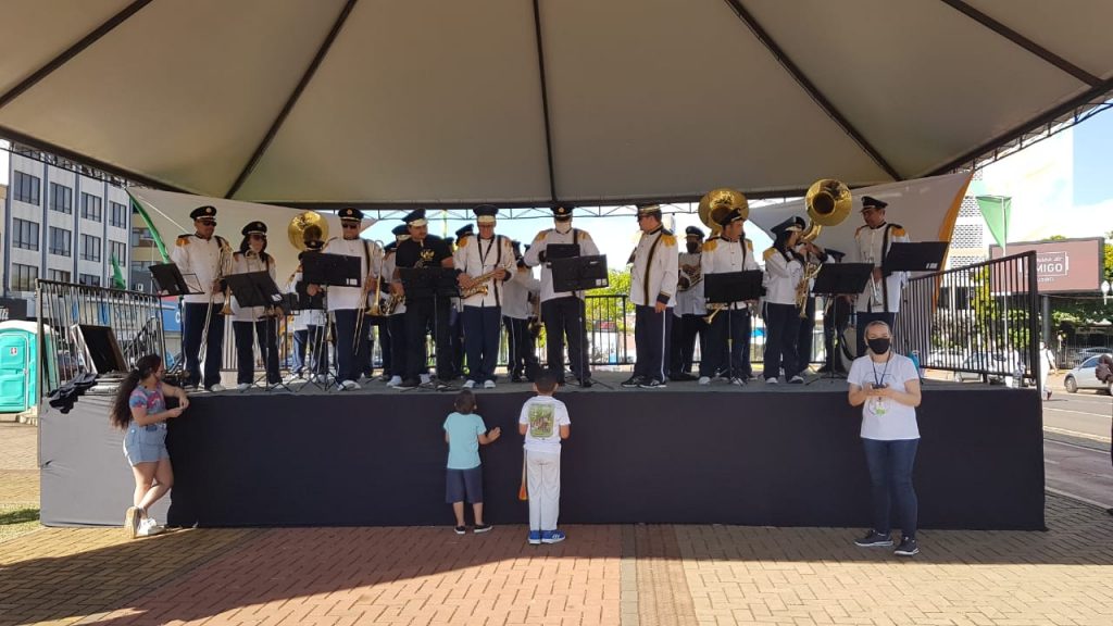 Com desfile cancelado, banda que tocaria no dia 7 de Setembro se apresenta no Centro