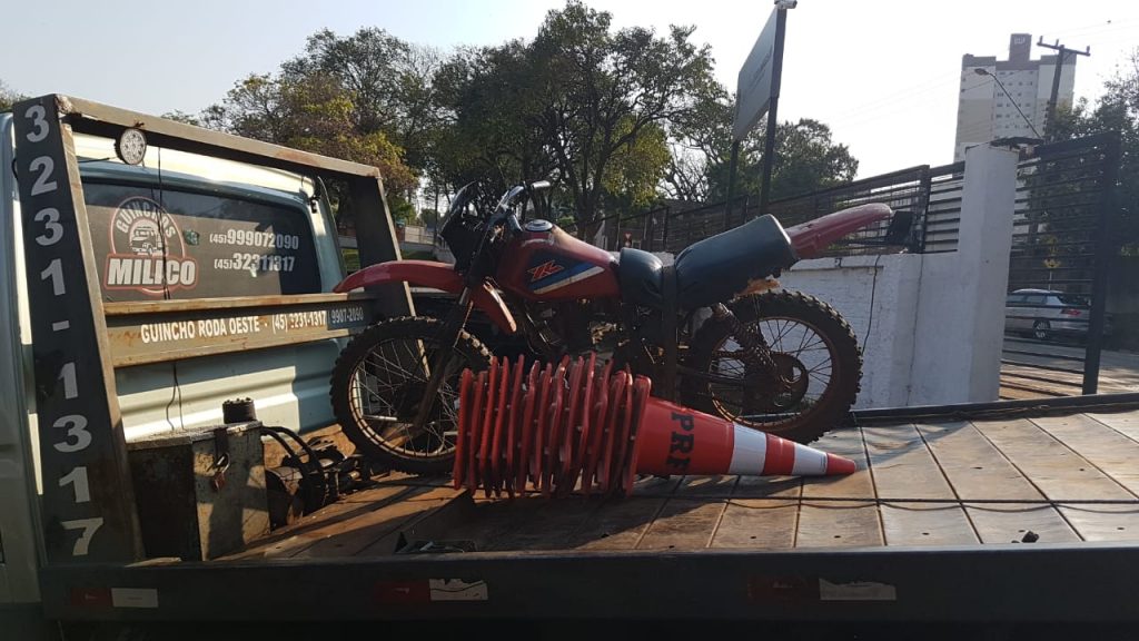 Motocicleta que estava com motor furtado é apreendida pela PRF