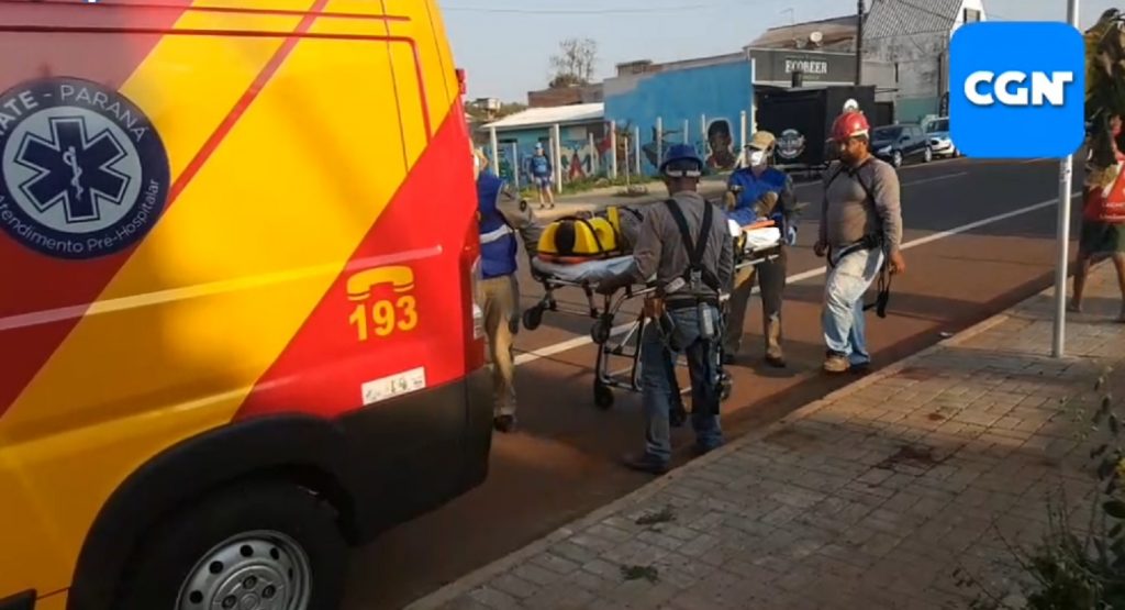 Dois trabalhadores caem de quase cinco metros em obra no Bairro Santa Cruz
