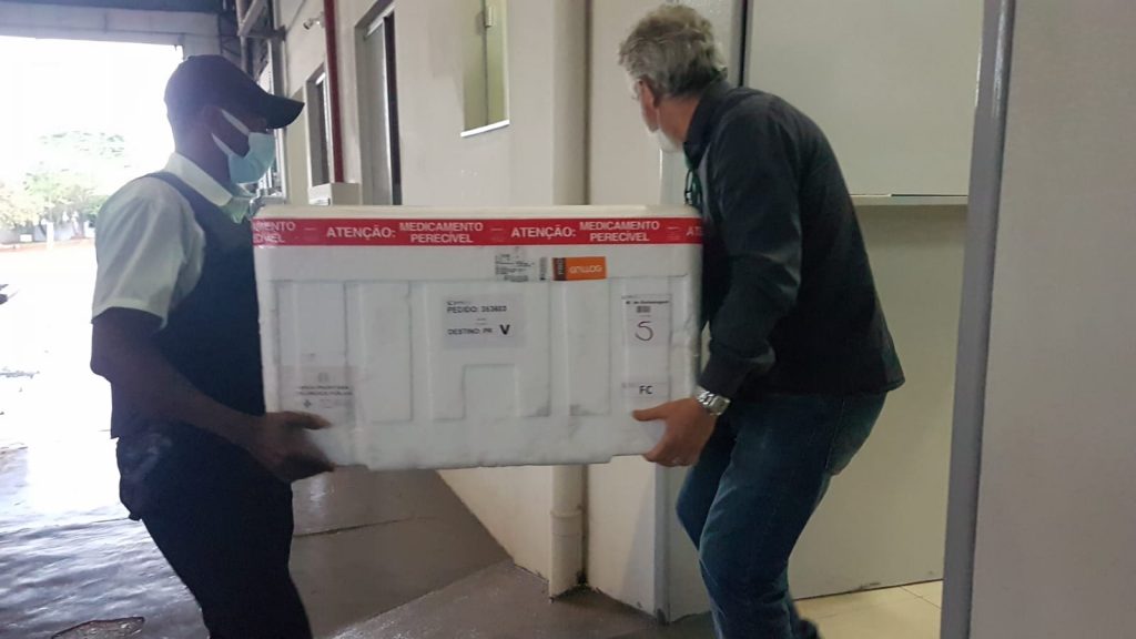 10ª Regional de Saúde de Cascavel recebe mais vacinas contra a Covid-19