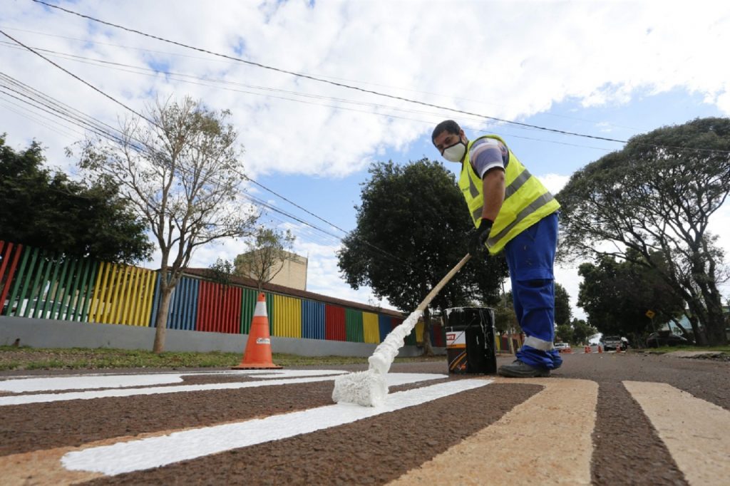 Transitar investe mais de R$ 3 milhões em sinalização horizontal em toda a cidade