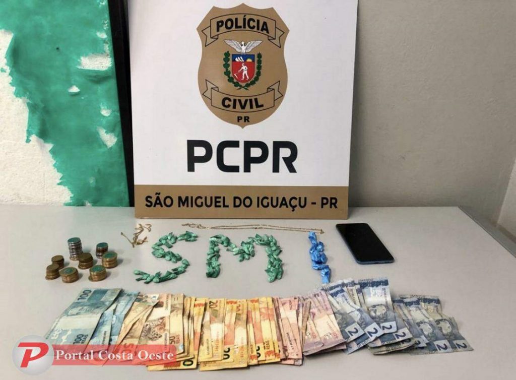 Homem é preso com cocaína durante operação da Polícia Civil em São Miguel do Iguaçu