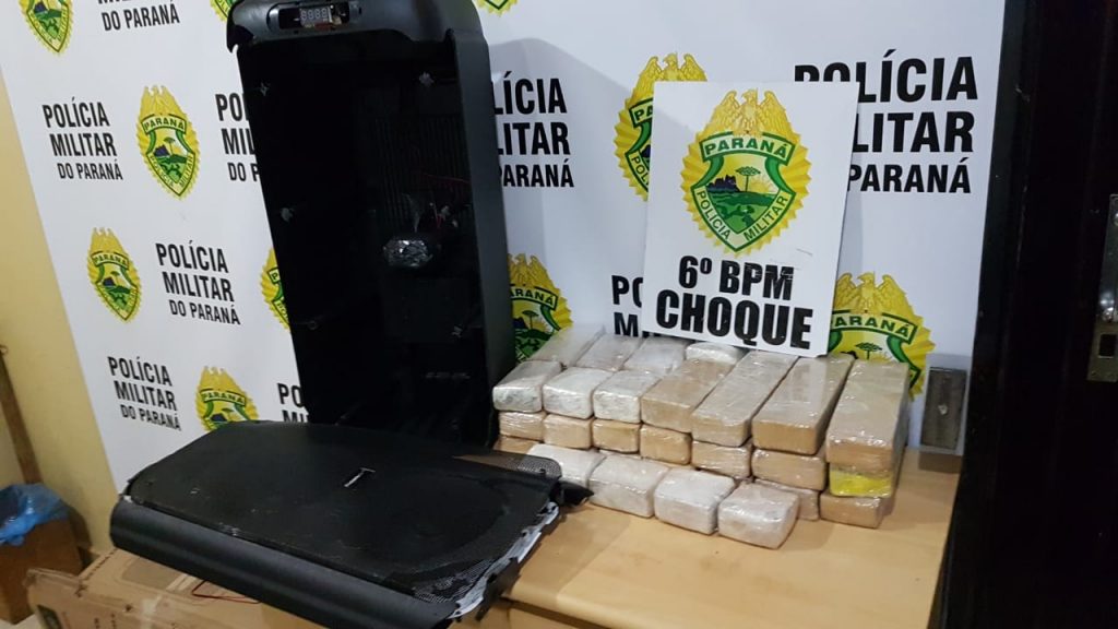Choque apreende mais de 15 quilos de maconha durante abordagem à ônibus intermunicipal