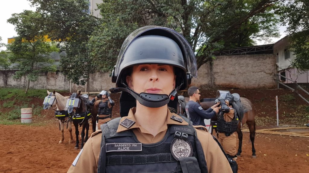 Policiais militares da Cavalaria passam por curso de nivelamento em Cascavel