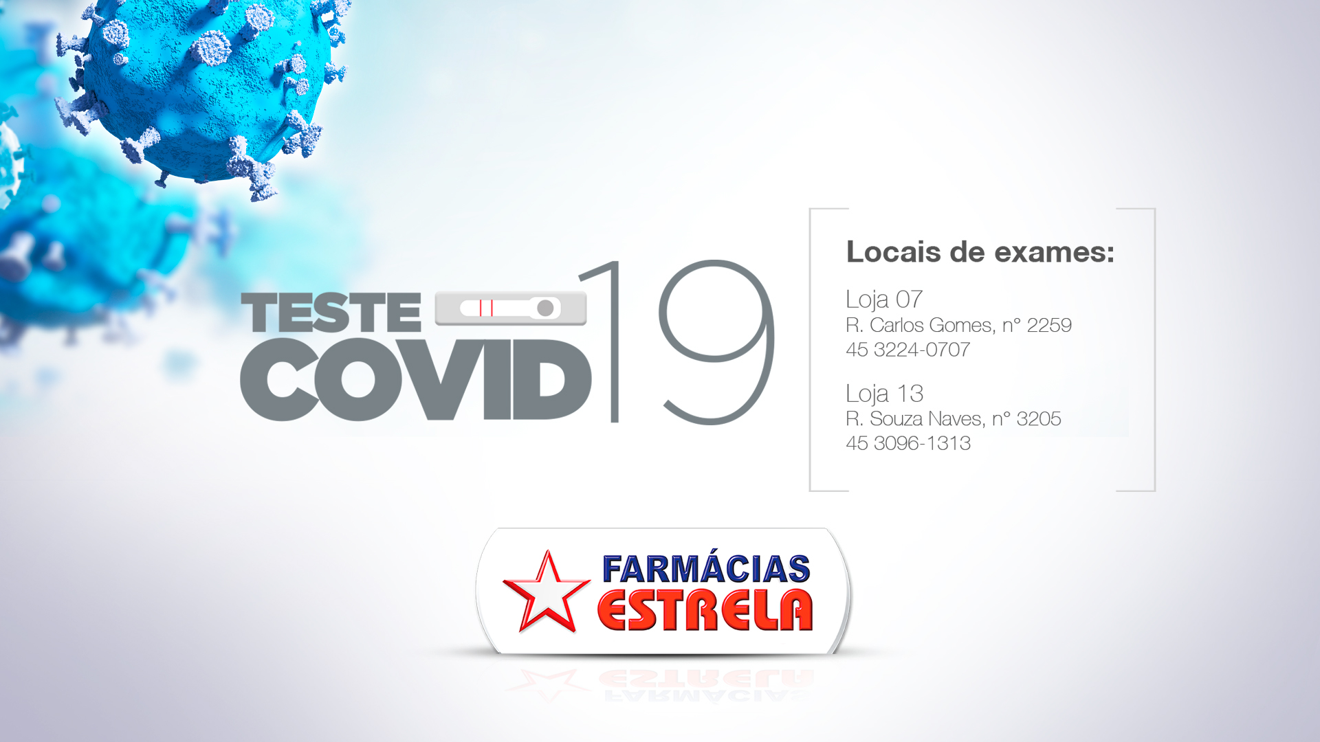 Precisando fazer teste rápido do Covid-19? Procure as farmácias Estrela