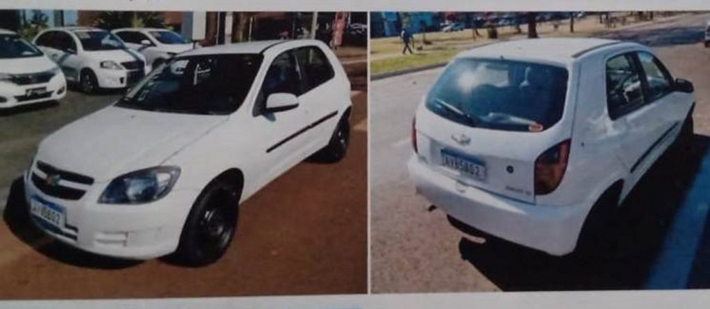 Celta branco com placas AYB-5B02 é furtado na Rua Fagundes Varela, no Bairro Coqueiral
