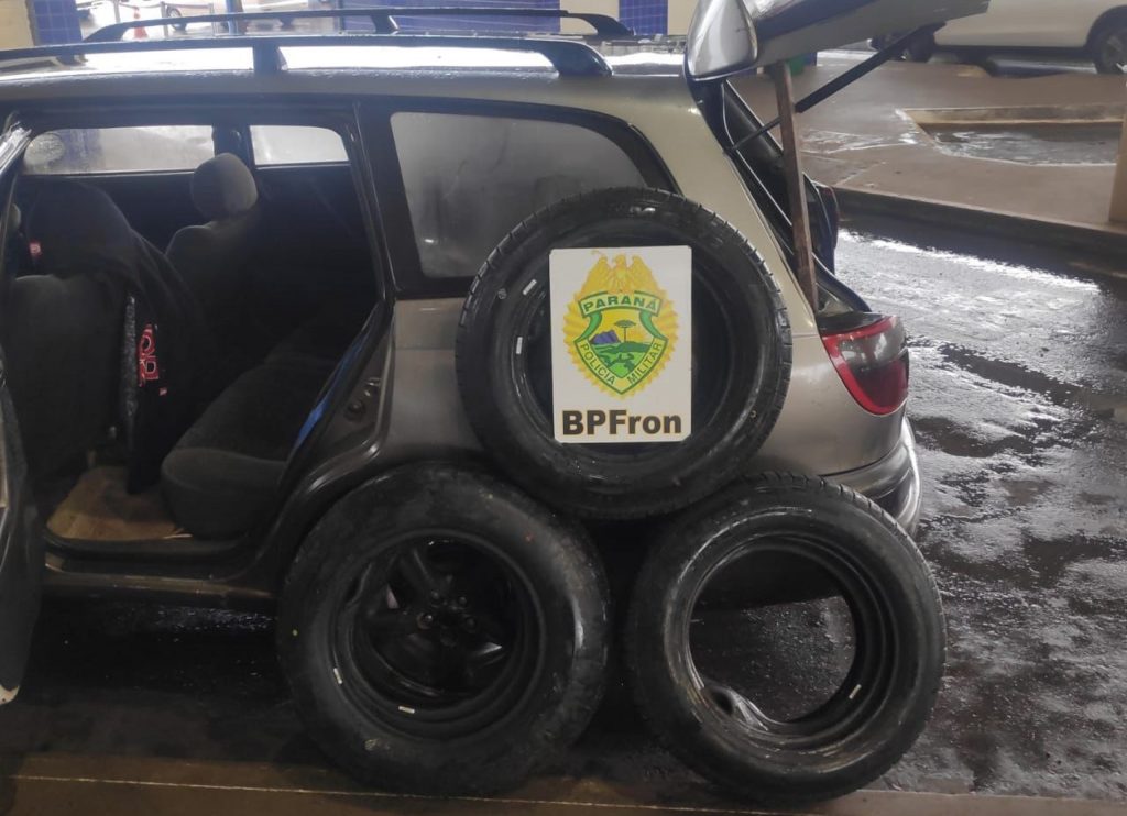 BPFron apreende pneus contrabandeados em Foz do Iguaçu