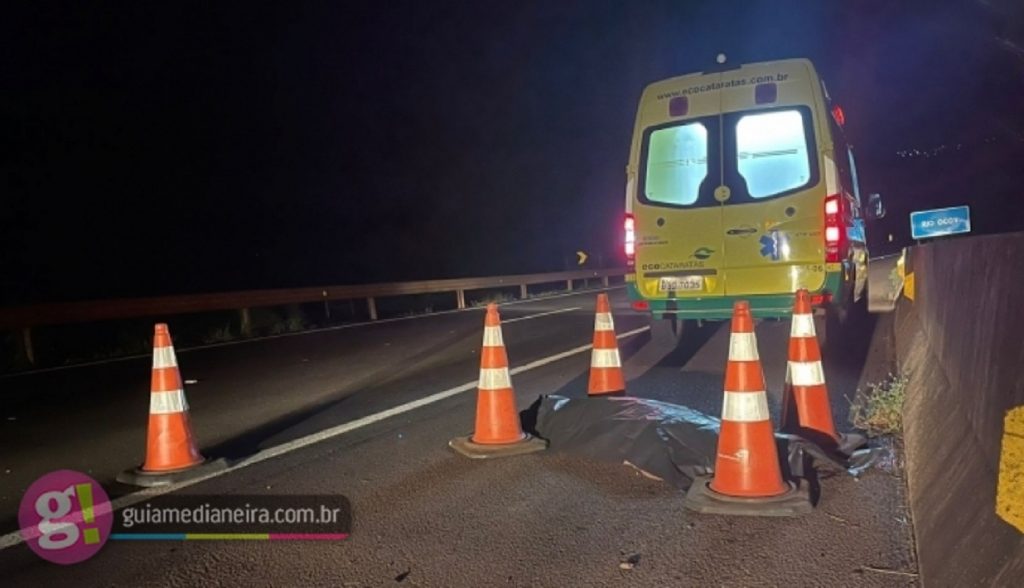 BR 277: Homem morre atropelado entre Medianeira e Matelândia