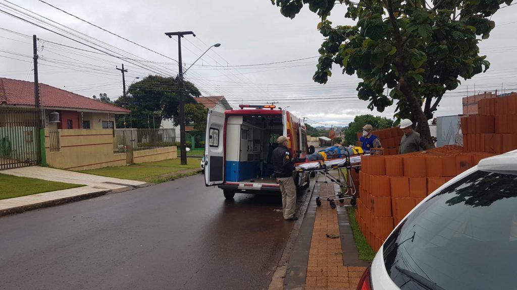 Homem sofre queda em obra no Bairro Alto Alegre e é socorrido pelo Corpo de Bombeiros