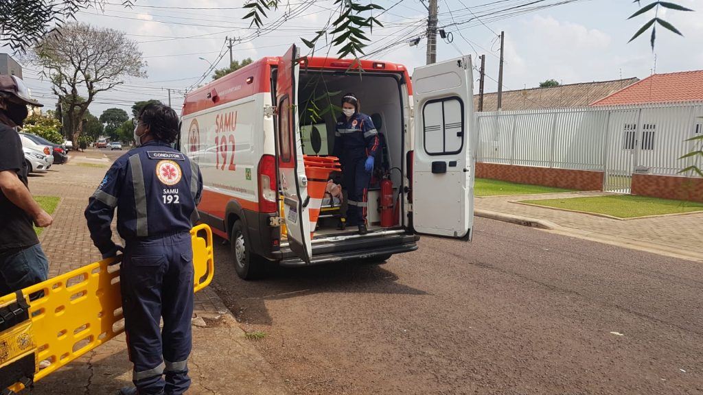 Idosa com início de AVC é socorrida pelo Samu no Santa Felicidade