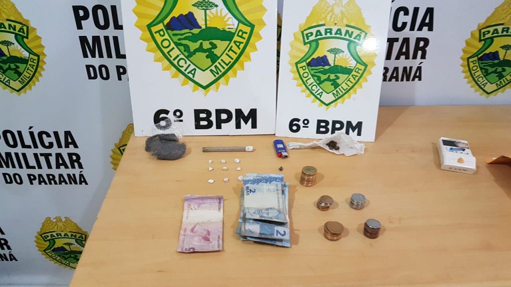 Cinco são detidos pela PM por envolvimento com o tráfico de drogas em Cascavel
