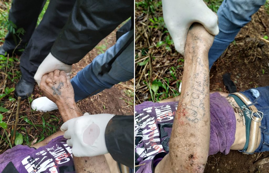 Segundo a DH, homem encontrado morto perto de cachoeira foi identificado como Evandro Clécio Tozzin, de 31 anos