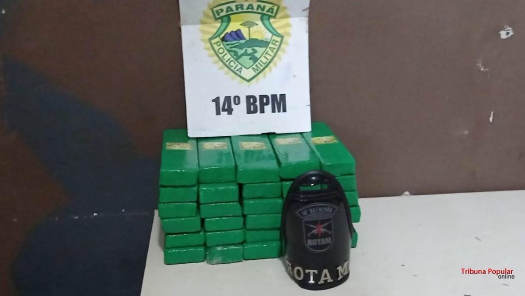 ROTAM apreende menor transportando 19,3 Kg de maconha na rodoviária de Foz